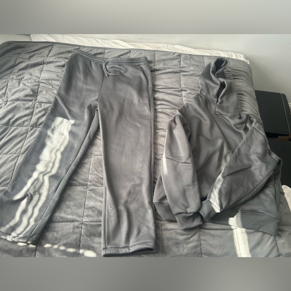 brand new gray trucksuit